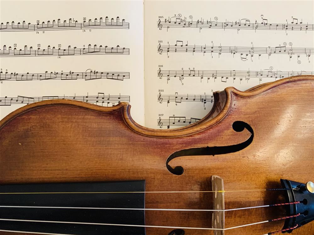 Violin and music